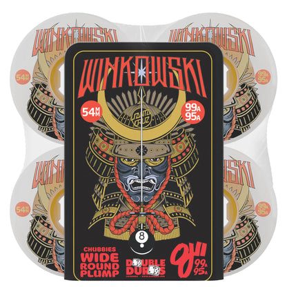 OJ Wheels 54mm 99a/95a Erick Winkowski Samurai Double Duro White Chubbies Skateboard Wheels