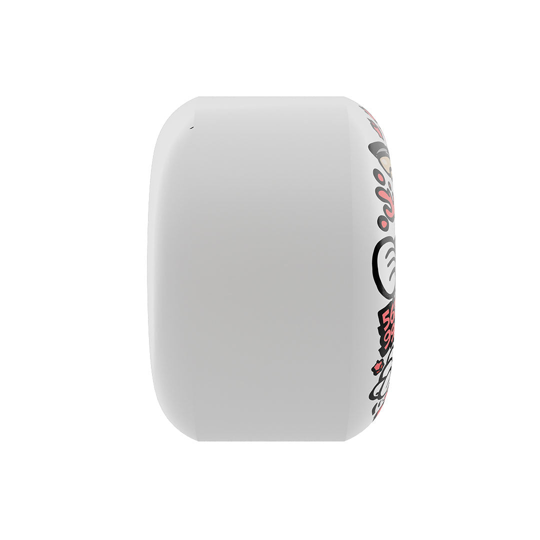 OJ Wheels 56mm 99a Ace Pelka Slappy Redz 2 Elite White Chubbies Skateboard Wheels