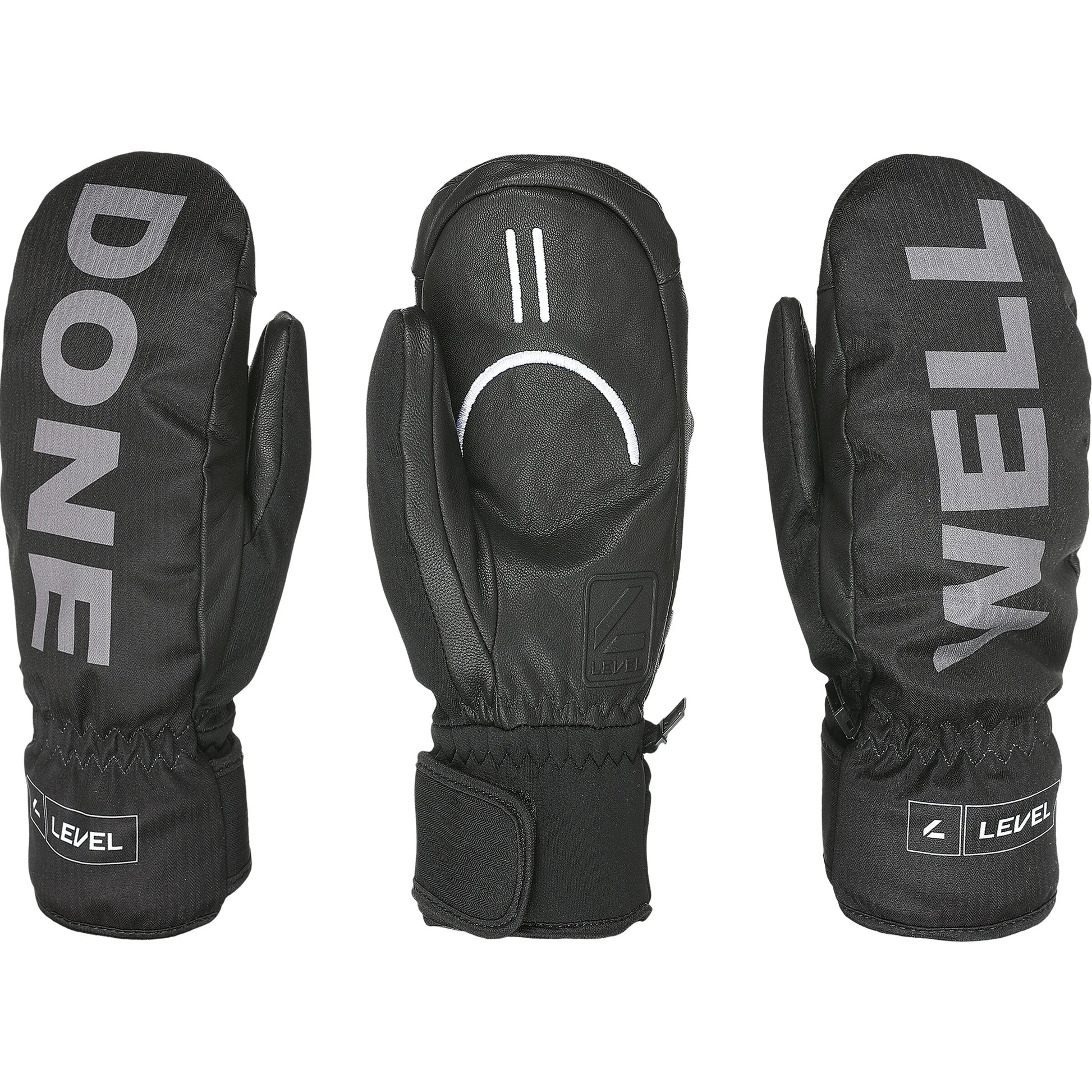Level Gloves Vertigo Pro Ski Snowboard Mittens Logos