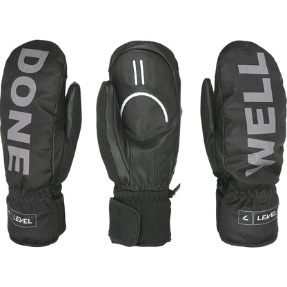 Level Gloves Vertigo Pro Ski Snowboard Mittens Logos