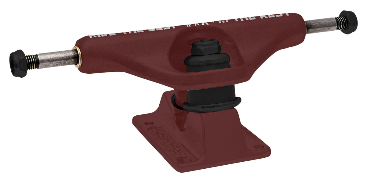 Independent Stage 11 Forged Hollow RTB FTR Burgundy Standard Trucks