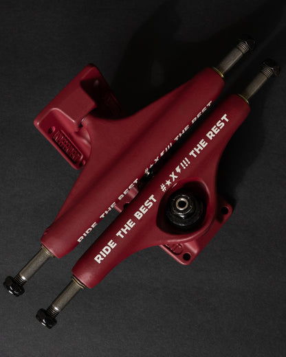 Independent Stage 11 Forged Hollow RTB FTR Burgundy Standard Trucks