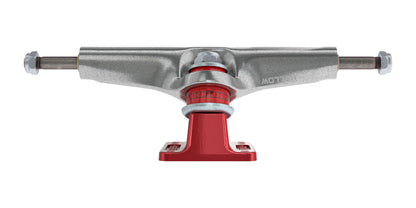 Independent Stage 4 Hollow Bar Logo Silver Ano Red Standard Skateboard Trucks (Set of 2)