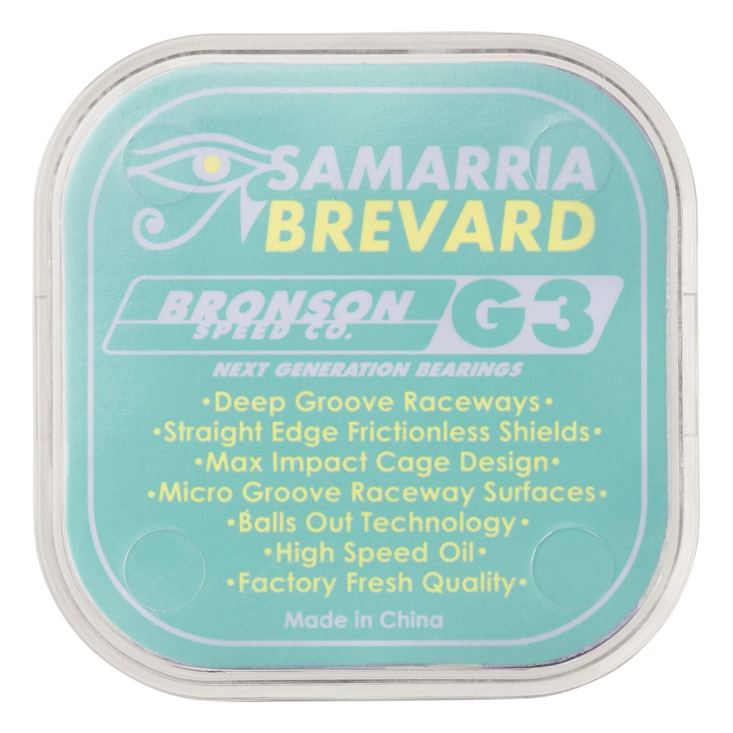 Bronson Speed Co. Samarria Brevard Pro Bearing G3 Skateboard Bearings