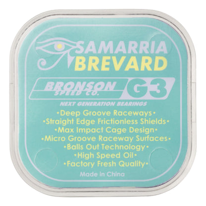 Bronson Speed Co. Samarria Brevard Pro Bearing G3 Skateboard Bearings