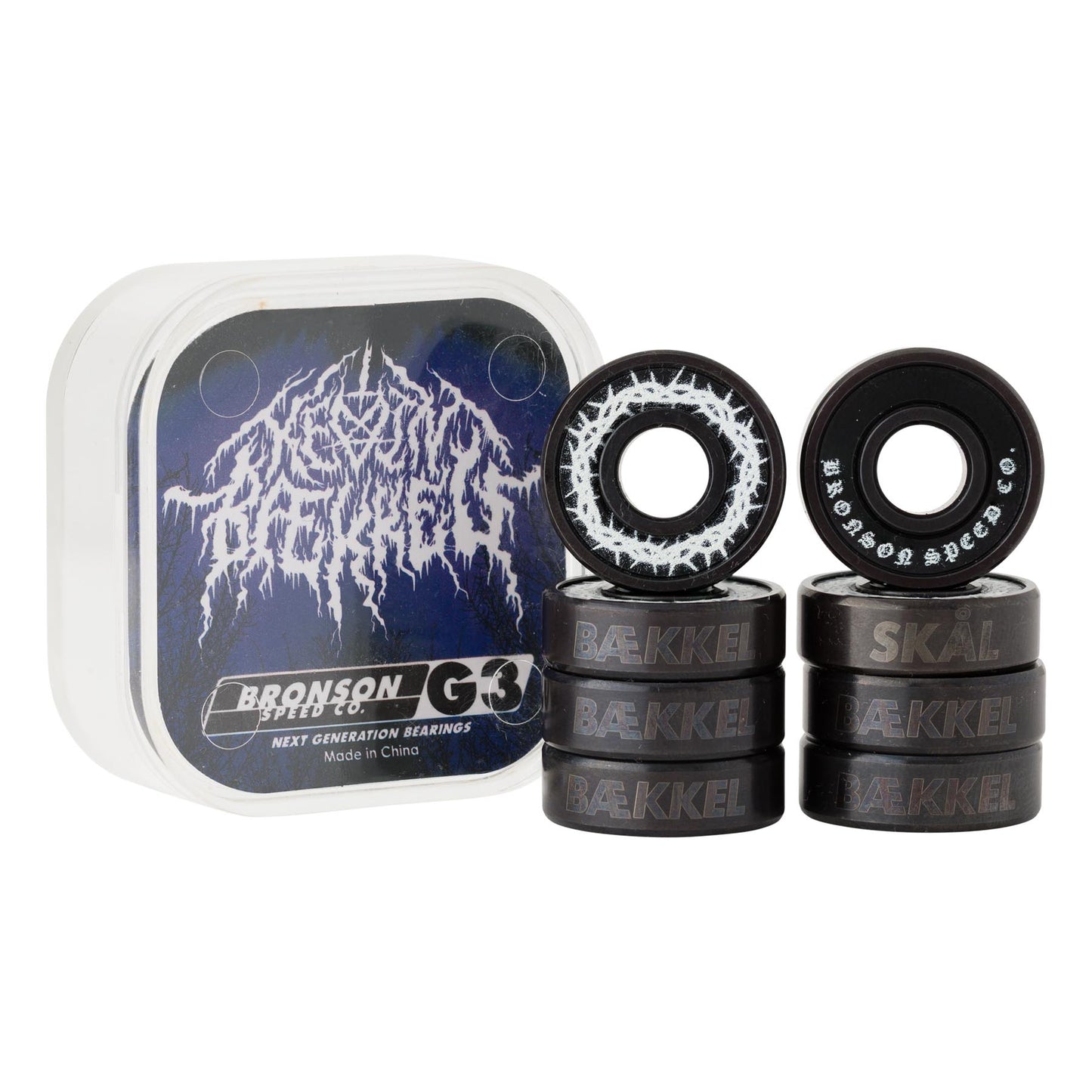 Bronson Speed Co. Kevin Baekkel Pro Bearing G3 Skateboard Bearings