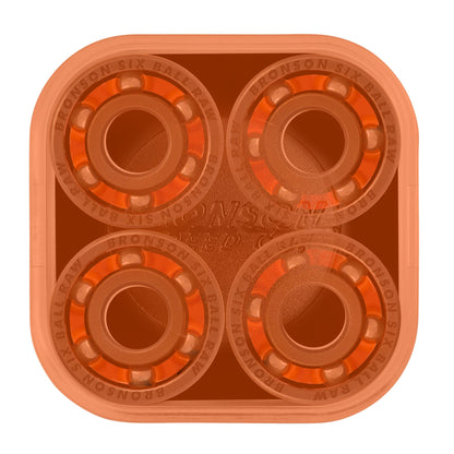 Bronson Speed Co. 6-Ball Raw Skateboard Bearings