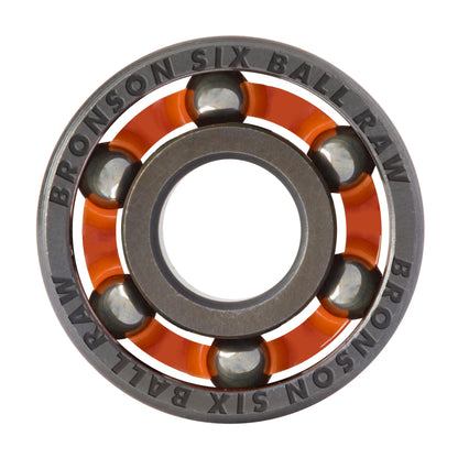 Bronson Speed Co. 6-Ball Raw Skateboard Bearings