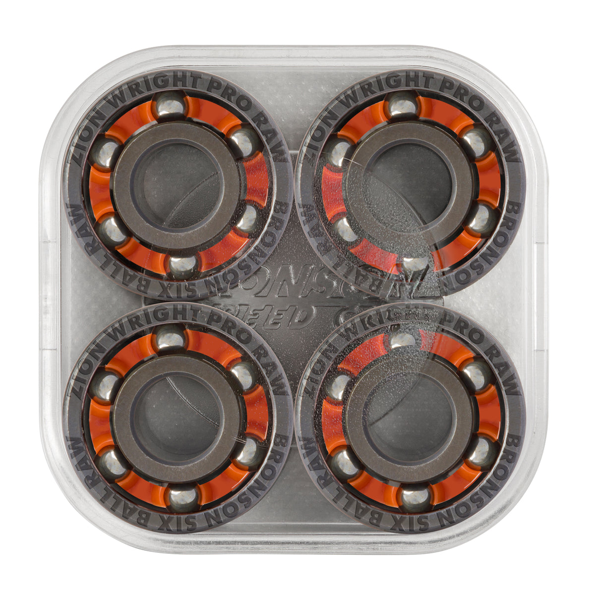 Bronson Speed Co. Zion Wright Pro 6-Ball Raw Skateboard Bearings