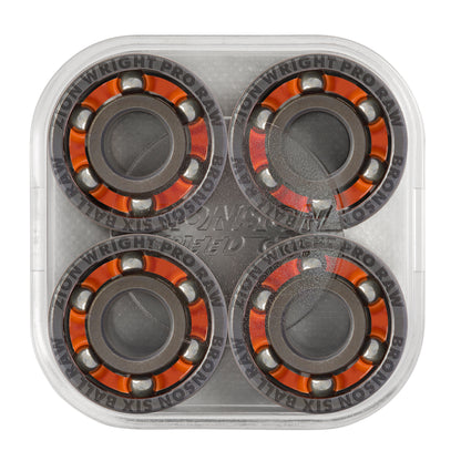 Bronson Speed Co. Zion Wright Pro 6-Ball Raw Skateboard Bearings