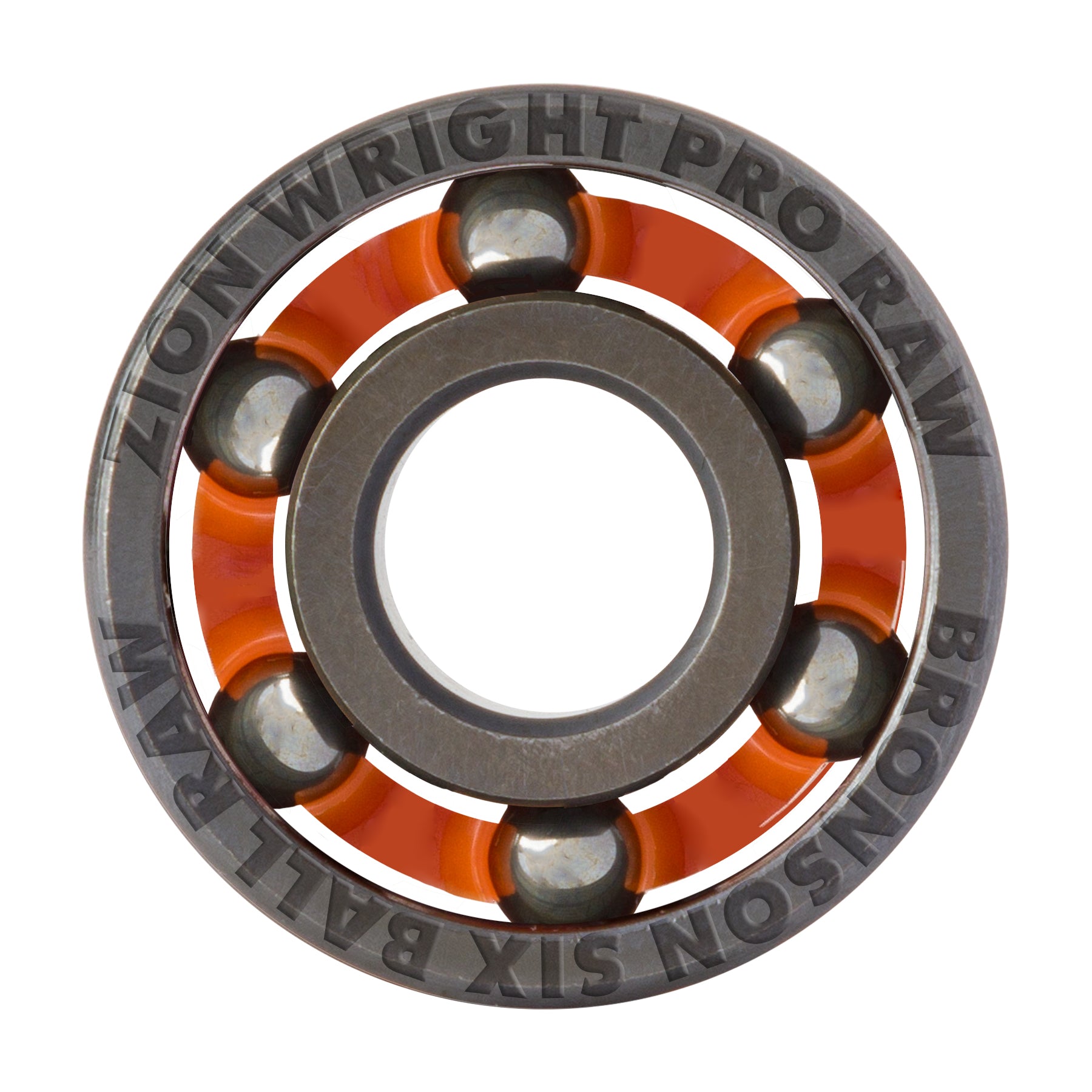 Bronson Speed Co. Zion Wright Pro 6-Ball Raw Skateboard Bearings