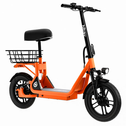 Hiboy Q2 Pro 411 Watt Electric Seat Scooter for Commuting Orange