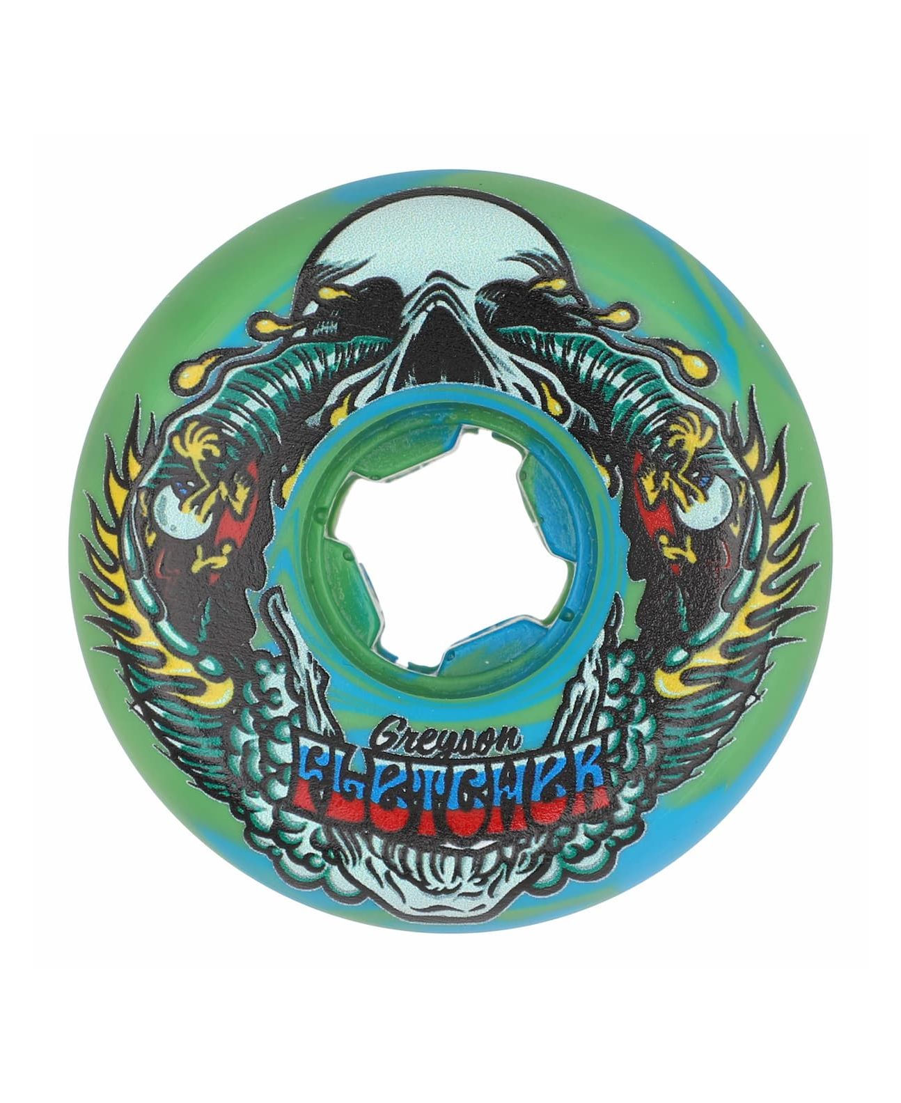 Slime Balls Wheels 56mm 99a Greyson Fletcher Guest Vomit Mini Green Blue Swirl Skate Wheels