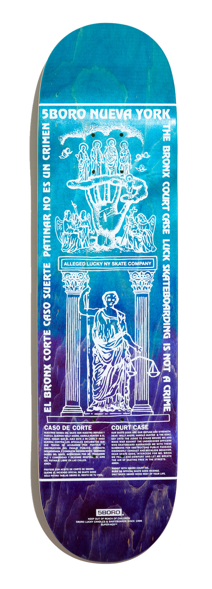 5BORO NYC Lucky Candle Bronx 8.5in Skateboard Deck