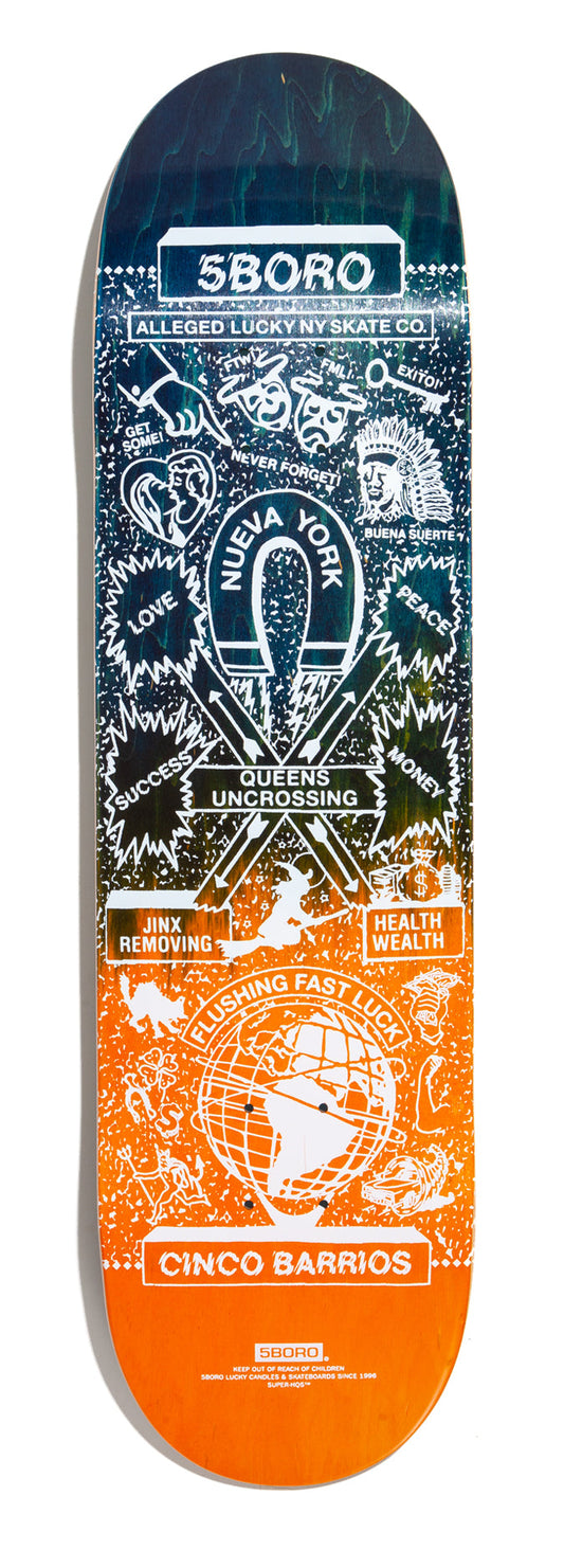 5BORO NYC Lucky Candle Queens 8.375in Skateboard Deck