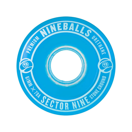 Sector 9 61mm 78a Nineballs Longboard Wheels Blue
