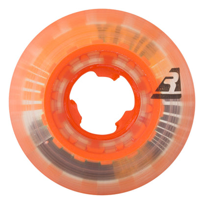 Ricta Wheels 53mm 95a Asta Speedrings Clear Orange Slim Skateboard Wheels