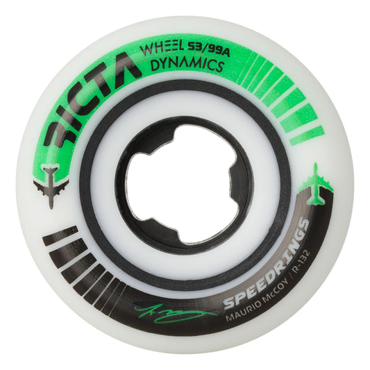 Ricta Wheels McCoy 53mm 99a Speedrings White Wide Skateboard Wheels