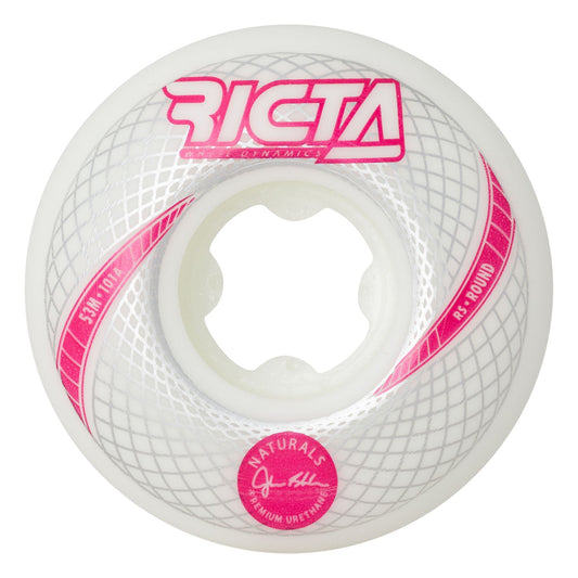 Ricta Wheels 53mm 101a Shanahan Vortex Naturals White Round Skateboard Wheels