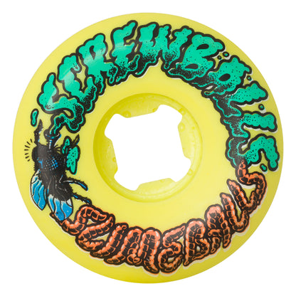 Slime Balls Wheels Screw Balls Speed Balls Yellow 54mm 99a Skateboard Wheels