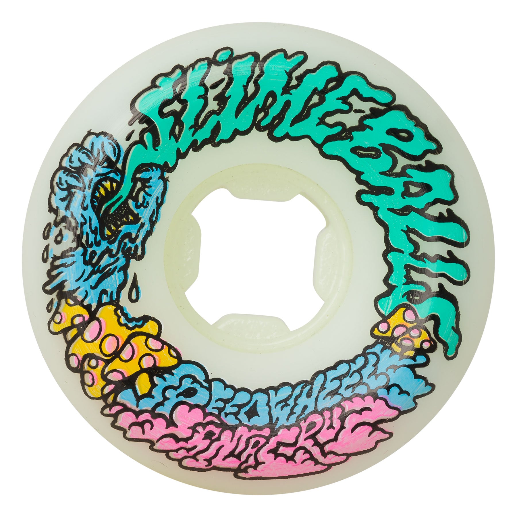 Slime Balls Wheels Vomit Mini White 54mm 97a Skate Wheels