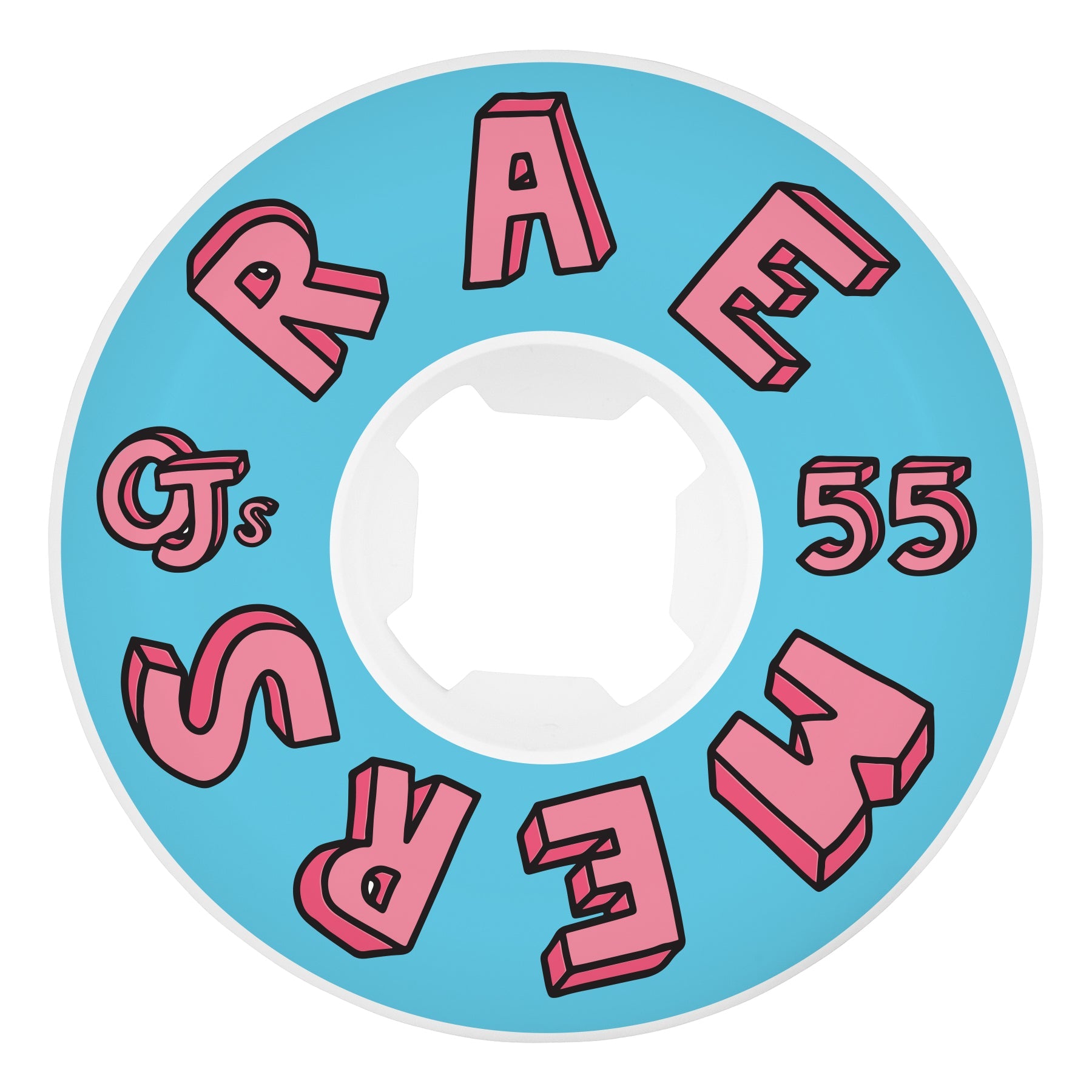 OJ Wheels 55mm 99a Raemers Foundation Pro White Hardline Skate Wheels