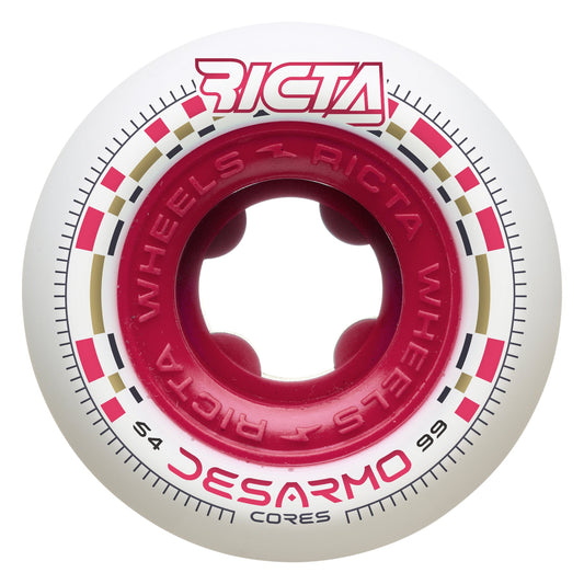 Ricta Wheels 54mm 99a Desarmo Cores White Round Skateboard Wheels