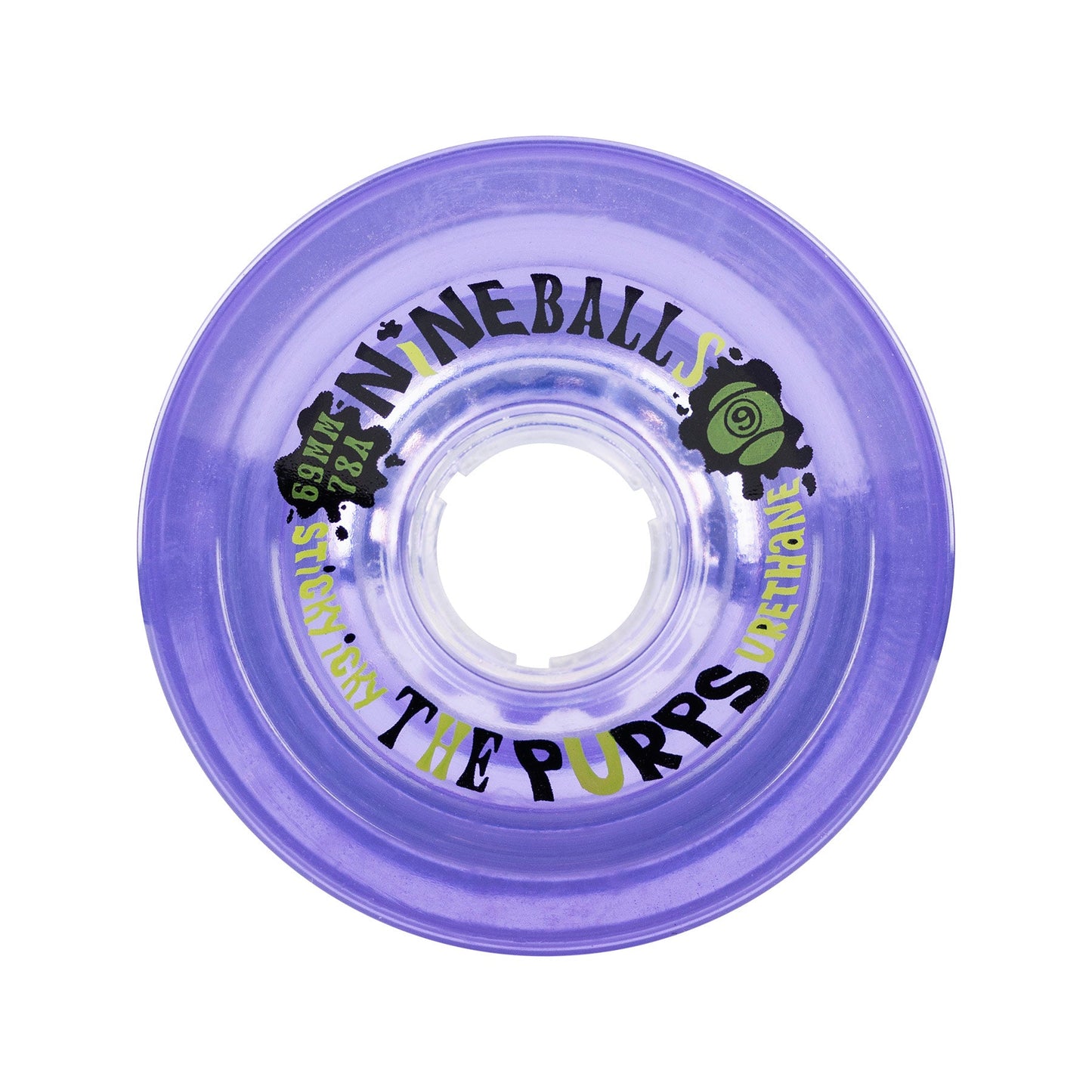 Sector 9 69mm 78a Nineballs Longboard Wheels Purple