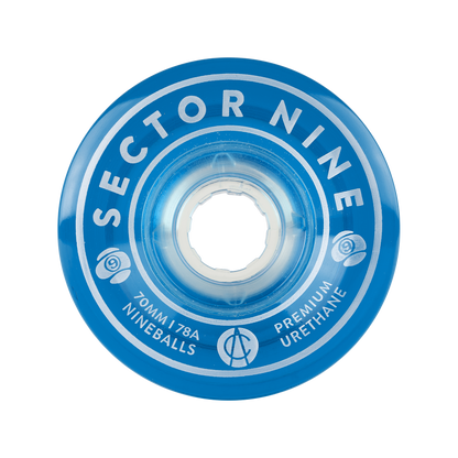 Sector 9 70mm 78a Nineballs Longboard Wheels Blue