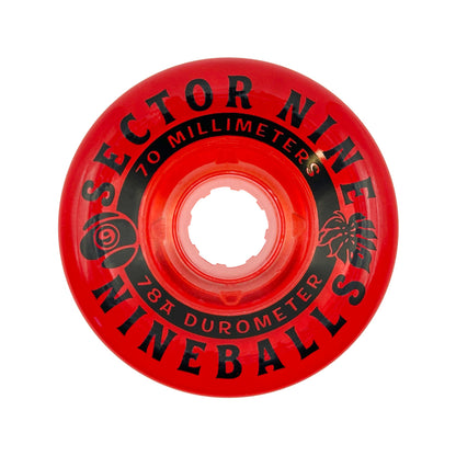 Sector 9 70mm 78a Nineballs Longboard Wheels Cherry Bombs