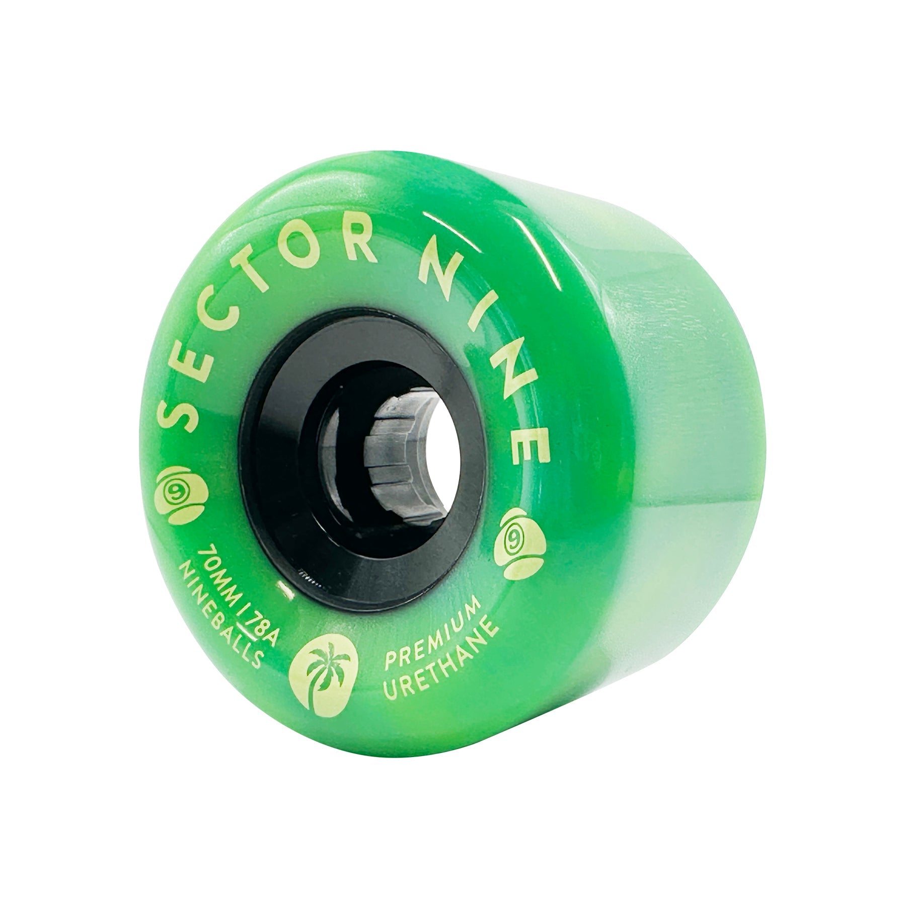 Sector 9 70mm 78a Nineballs Longboard Wheels Green Goblin