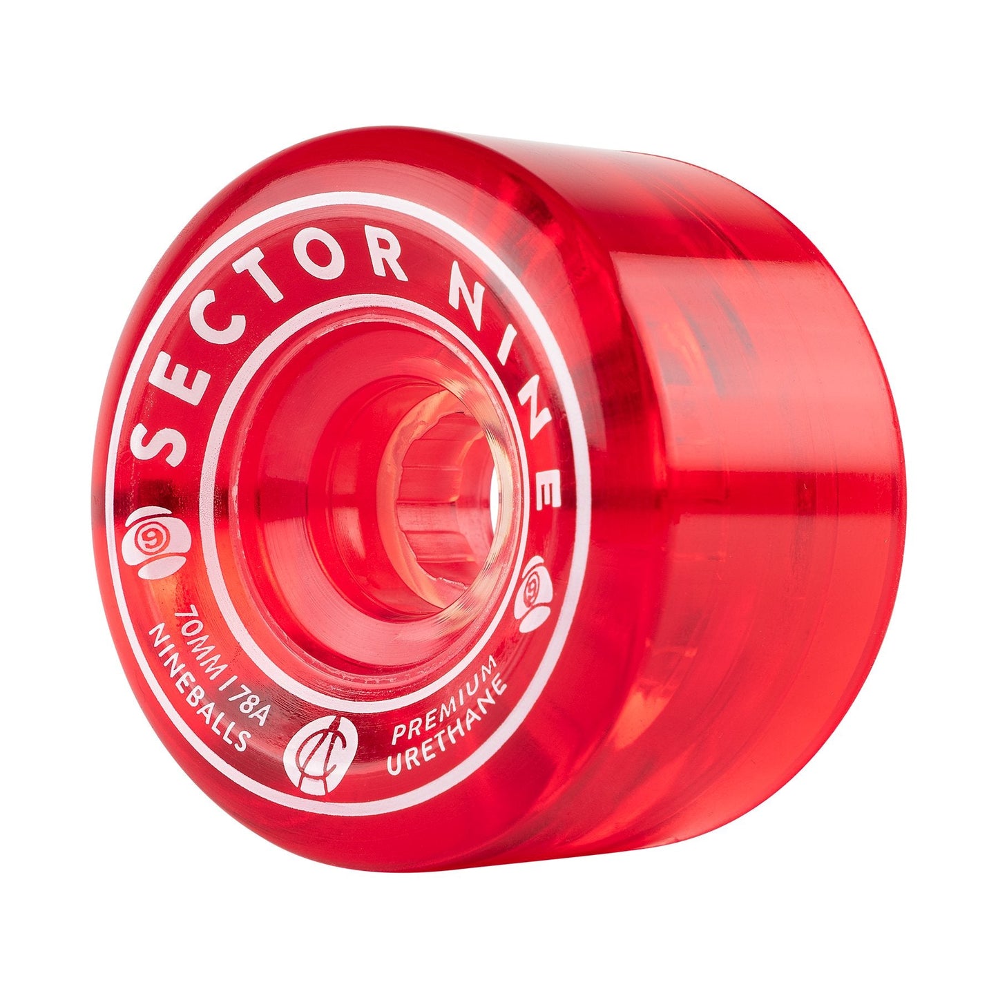 Sector 9 70mm 78a Nineballs Longboard Wheels Red