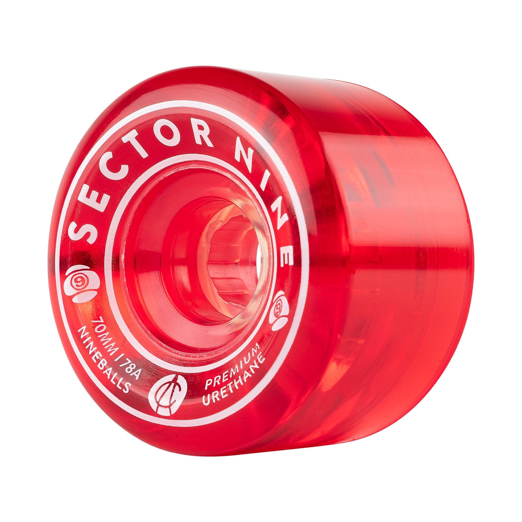 Sector 9 70mm 78a Nineballs Longboard Wheels Red