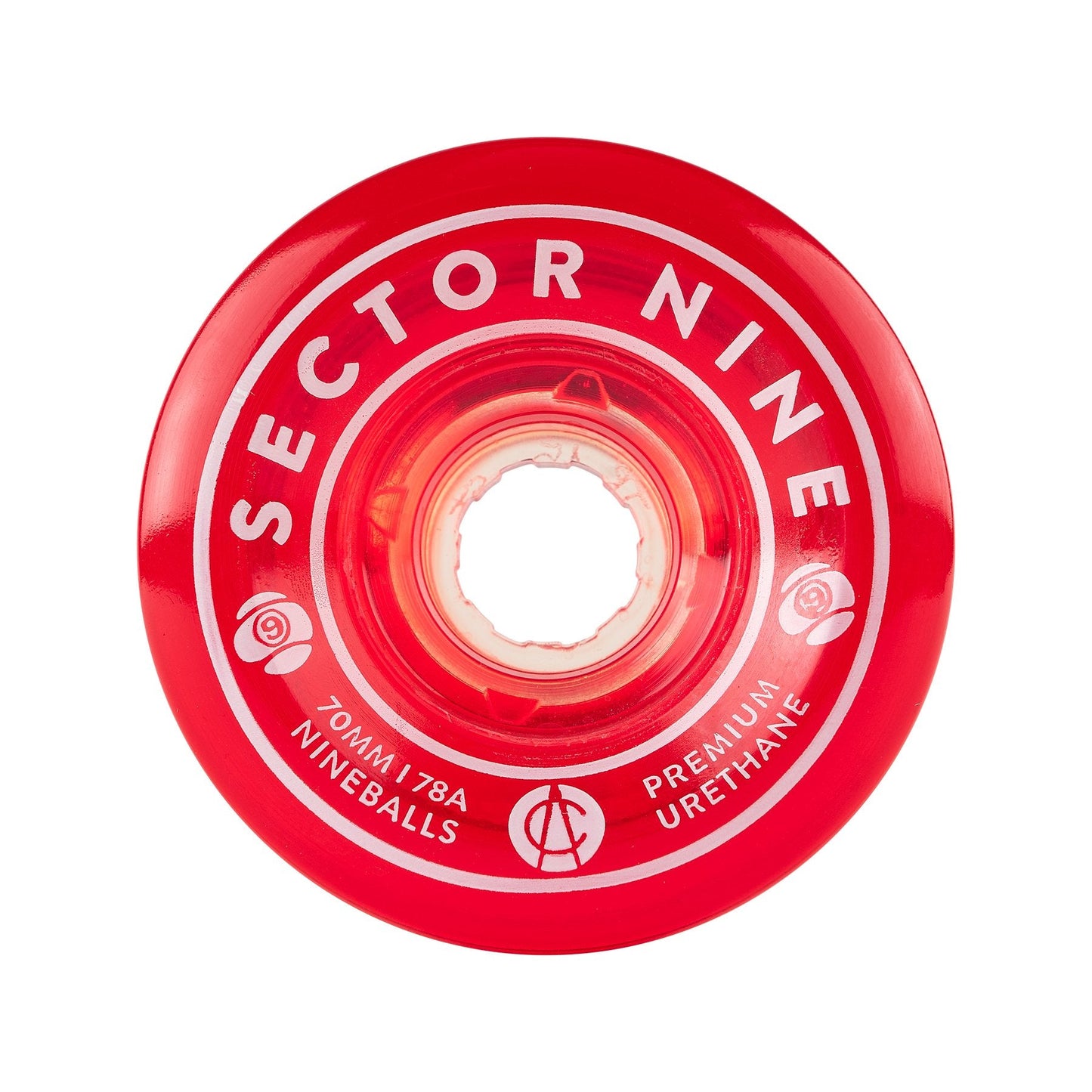Sector 9 70mm 78a Nineballs Longboard Wheels Red