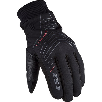 LS2 Civis Men's Touring Gloves, Black