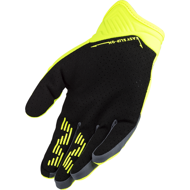 LS2 Bend Men's Touring Gloves, Hi-Visibility Yellow/Grey