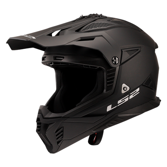 LS2 Gate II Solid Full Face MX Motorcyle Helmet Matte Black