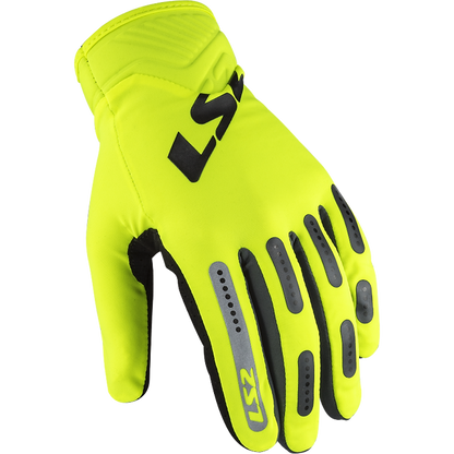 LS2 Bend Men's Touring Gloves, Hi-Visibility Yellow/Grey