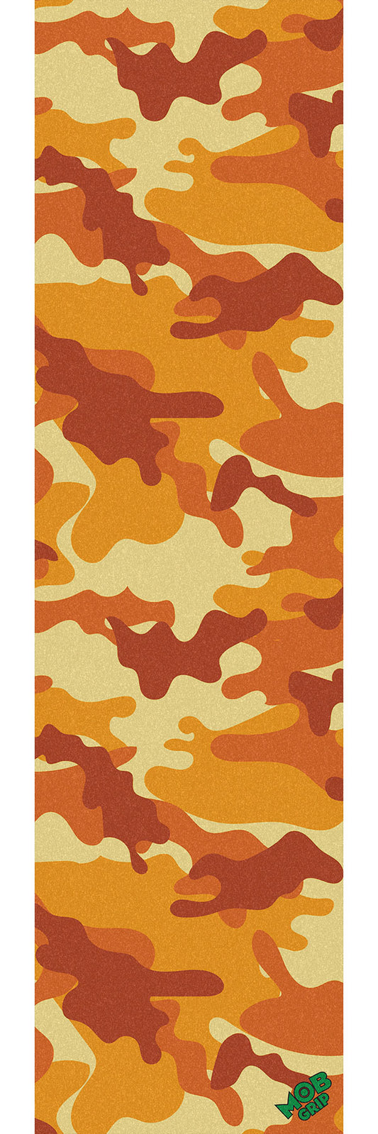 Graphic Mob Orange Camo 2 9in x 33in Skateboard Grip Tape