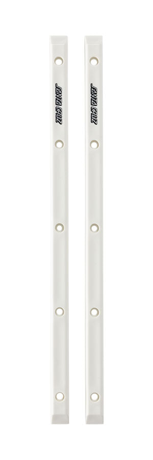 Santa Cruz Slimline Skateboard Rails, White