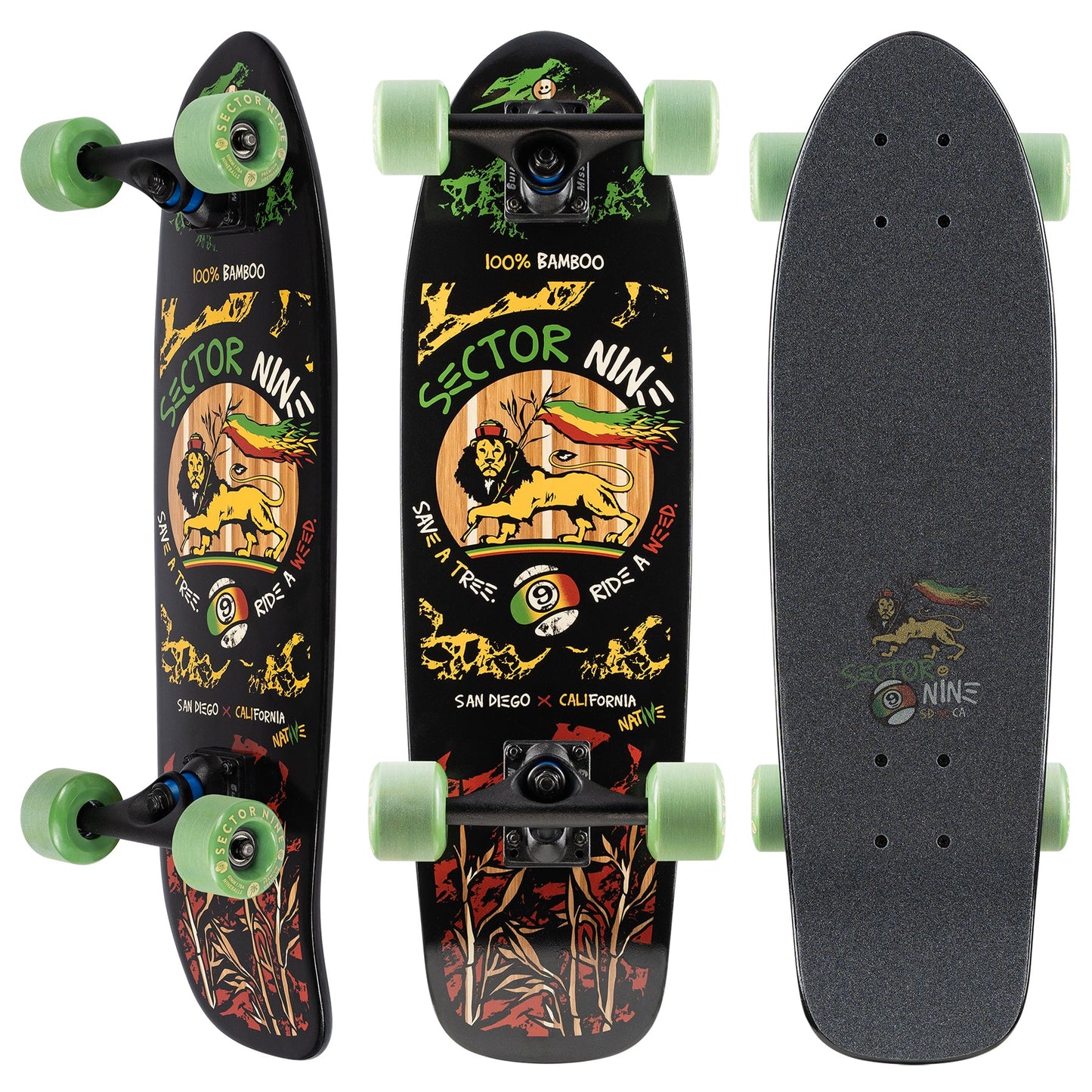 Sector 9 Bambino Nug Kicktail Cruiser Longboard Complete