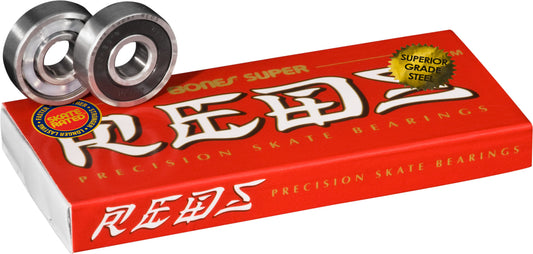 Bones Super REDS precision skate rated skateboard longboard bearings