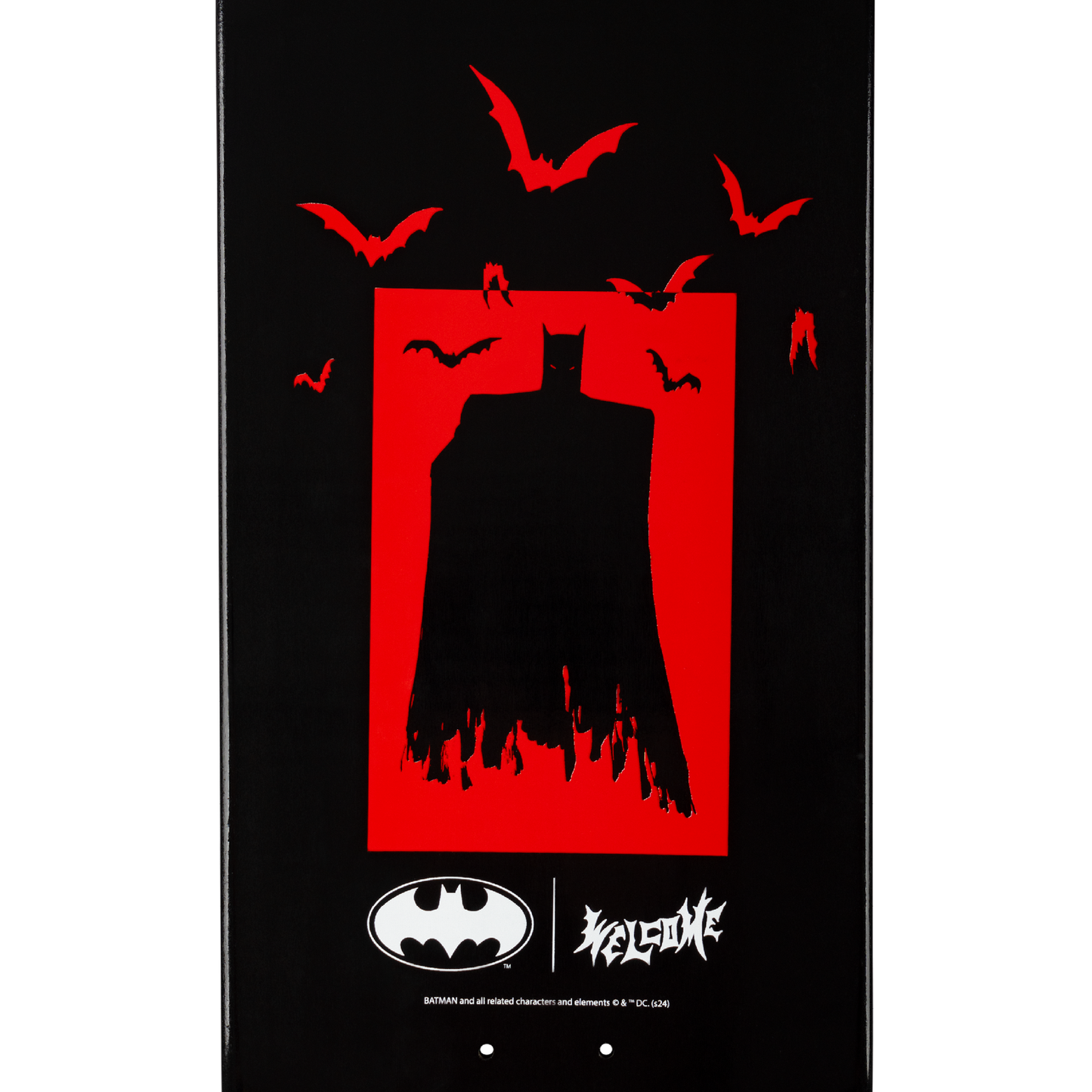 Welcome x Batman Batmonster 8.75in x 32.6in Popsicle Skateboard Deck