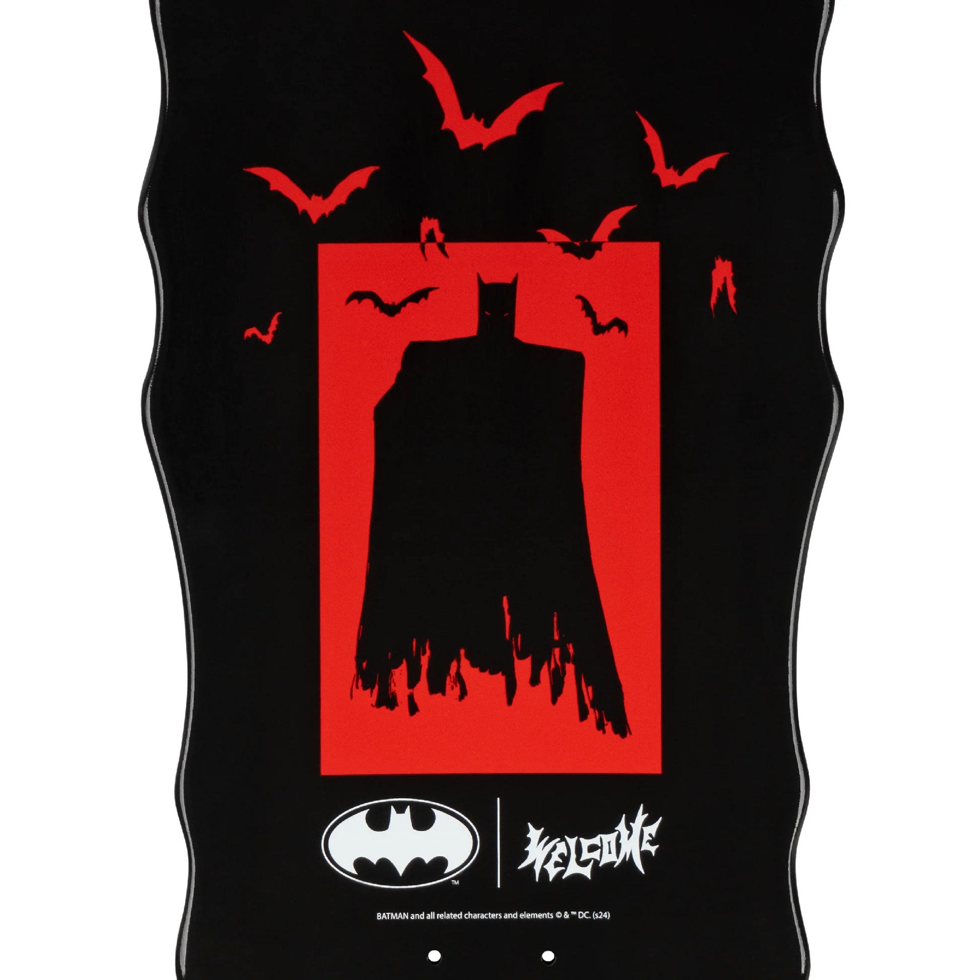 Welcome x Batman Joker 10.0in x 31.0in Widow Shaped Skateboard Deck