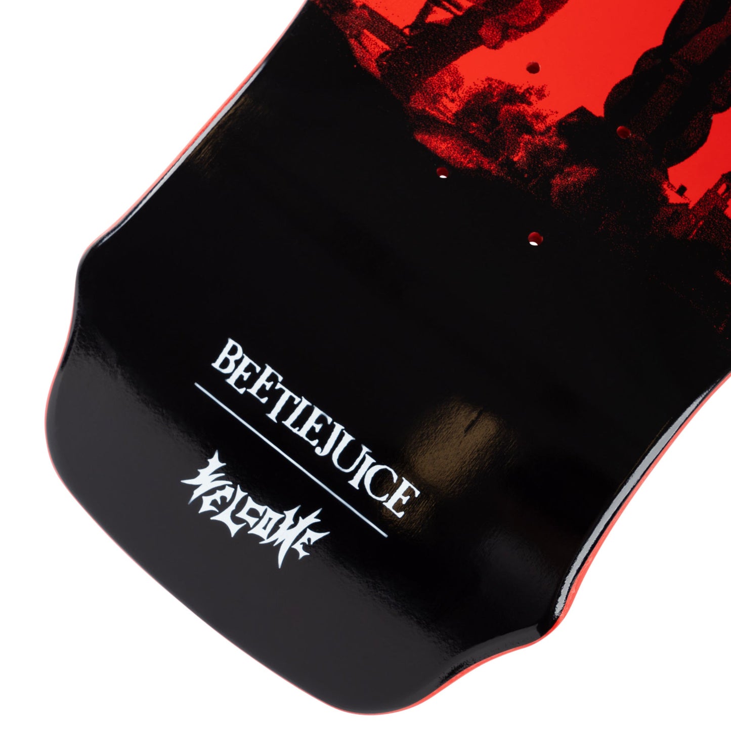 Welcome x Beetlejuice Carousel 10.0in x 31.0n Widow Skateboard Deck