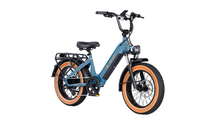 AIMA Big Sur Sport 20" Fat Tire Electric Bike Sea Breeze Blue