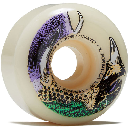 Bones X-Formula 54mm 99a Fortunato Dino-Sortas V6 Wide-Cut Skate Wheels