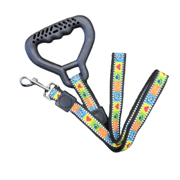 Dog Leash with Soft Ergonomic Anti-Slip Grip Handle