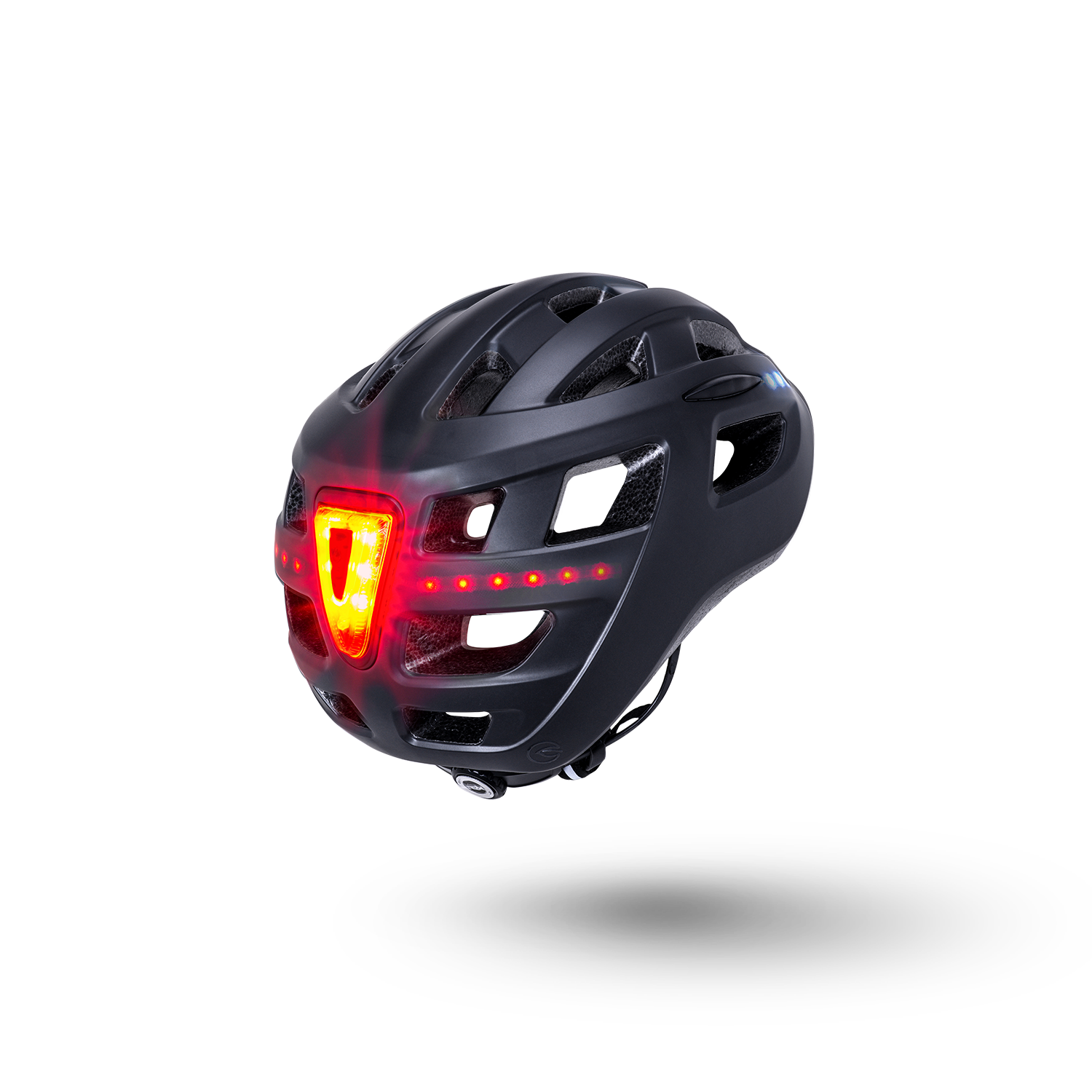 Kali Protectives Central Lit Urban Bicycle Helmet with LED Lights Matte Black