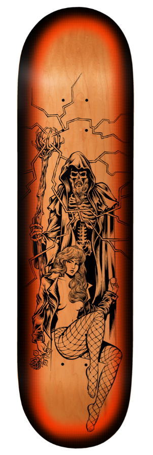 Deathwish Jon Dickson Red Dawn 8.25in x 31.5in Skateboard Deck
